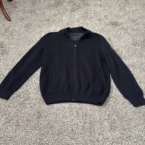 BONITA Men's Full-Zip Sweater Size L In Navy